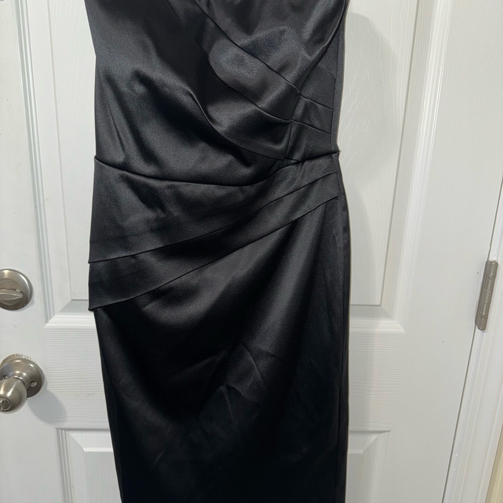 White House Black Market Strapless Black Dress